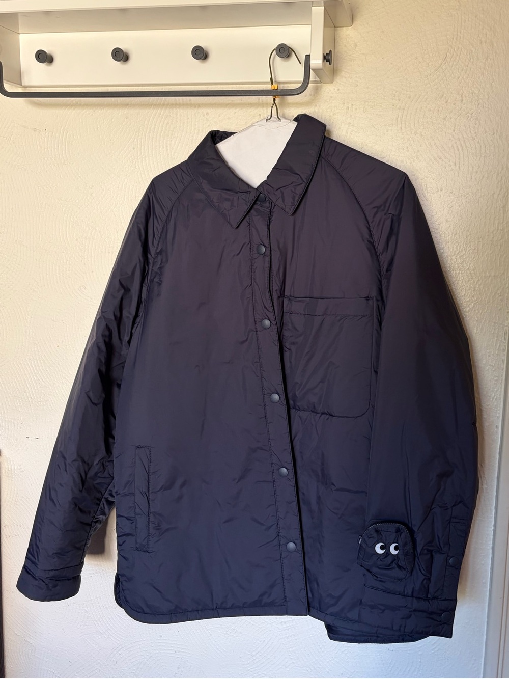 Anya Hindmarch for Uniqlo padded shirt jacket